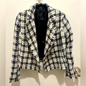 NWT House of Harlow 1960 Tweed Blazer Size Small